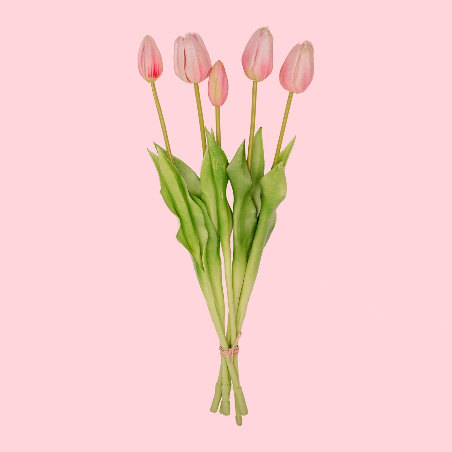 Tulip Bouquet – 5 Pieces – Various Colours – ‘Real Touch’ Artificial Tulips – 42 Cm